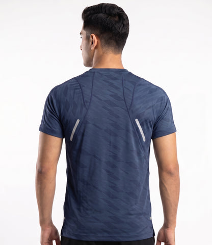 Hybrid Running T-Shirt - Navy