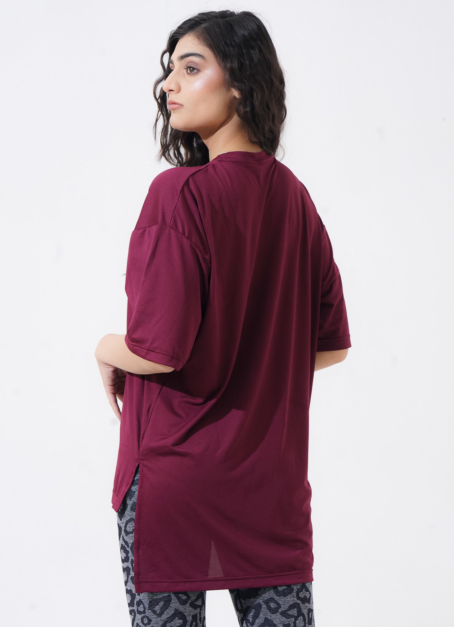 The Modest Top - Maroon