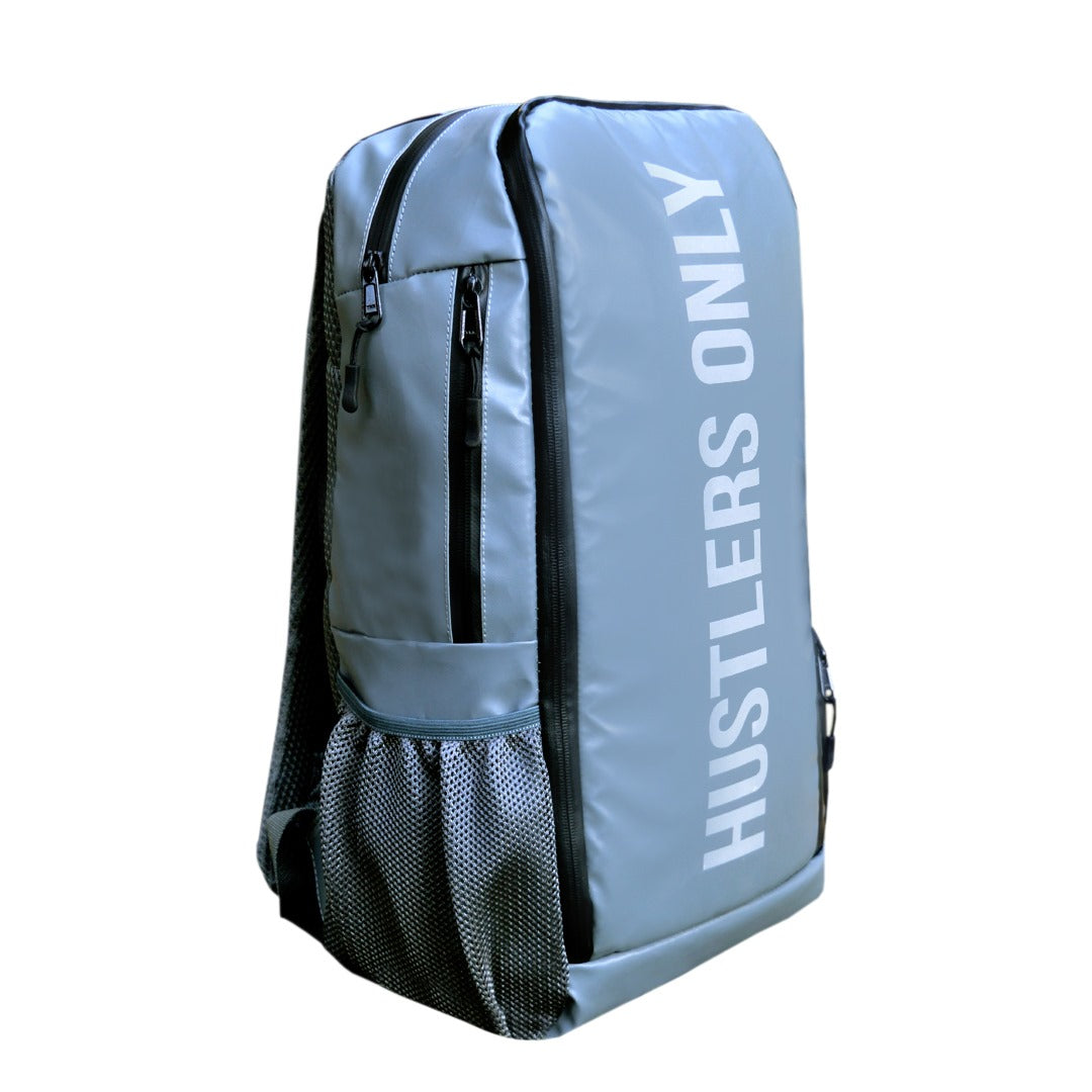 Grey Iconic Backpack | HustlersOnlyPK