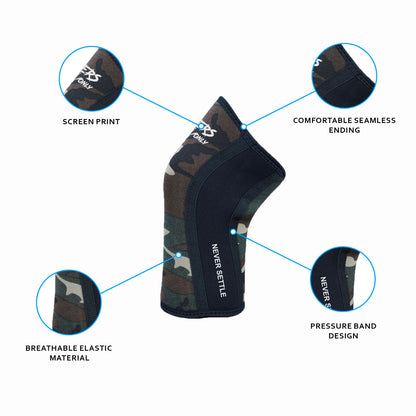 Camo Knee Sleeves 5mm For Powerlifting | HustlersOnlyPK