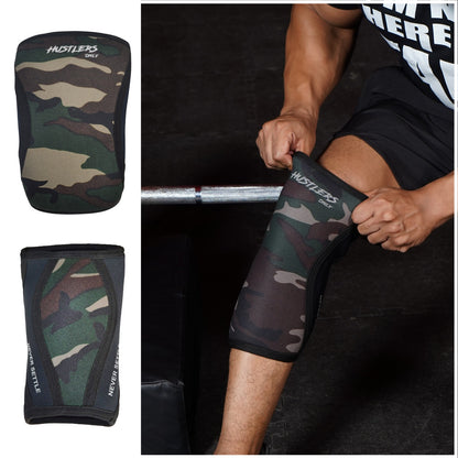 Camo Knee Sleeves 5mm For Powerlifting | HustlersOnlyPK