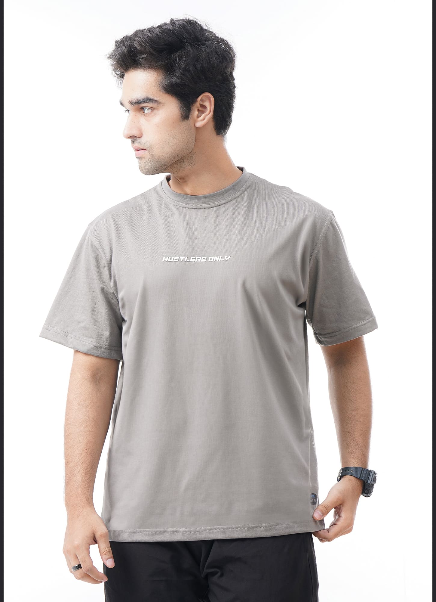 Gray Lifting Club Loose Fit T-Shirt For Men | HustlersOnlyPK