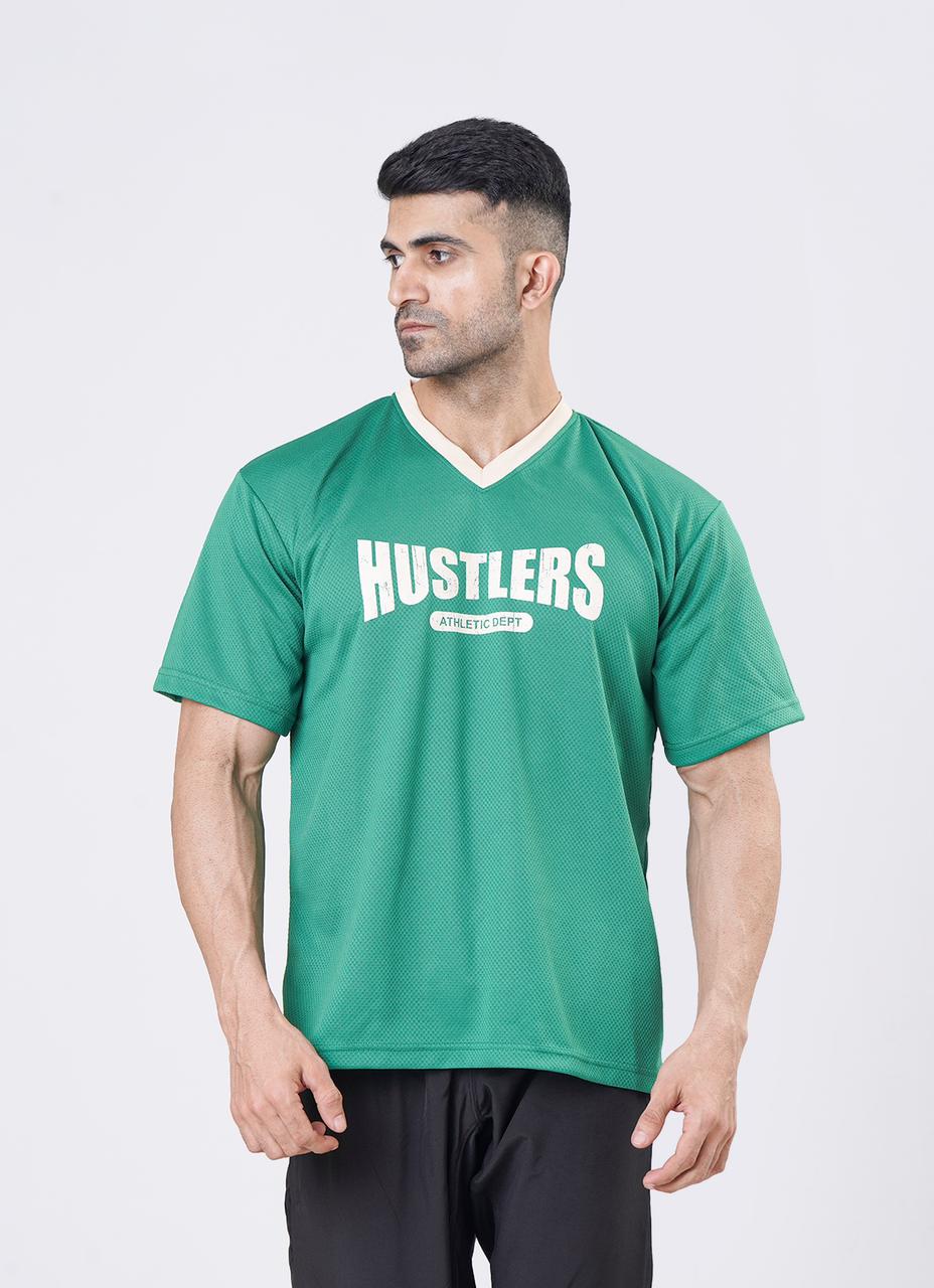 Green Mesh Basketball Tshirt for Mens | HustlersOnlyPK