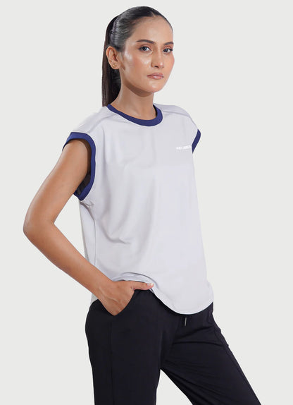Grey Minimal Tank Shirt For Women  | HustlersOnlyPK