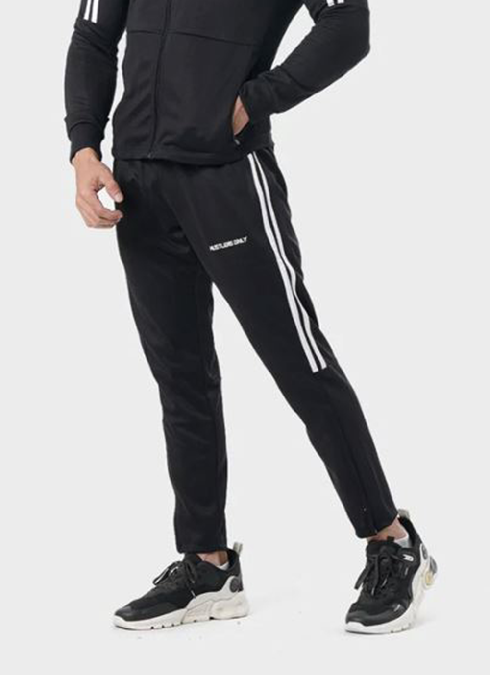 Black Muscle Fit Trouser | HustlersOnlyPK