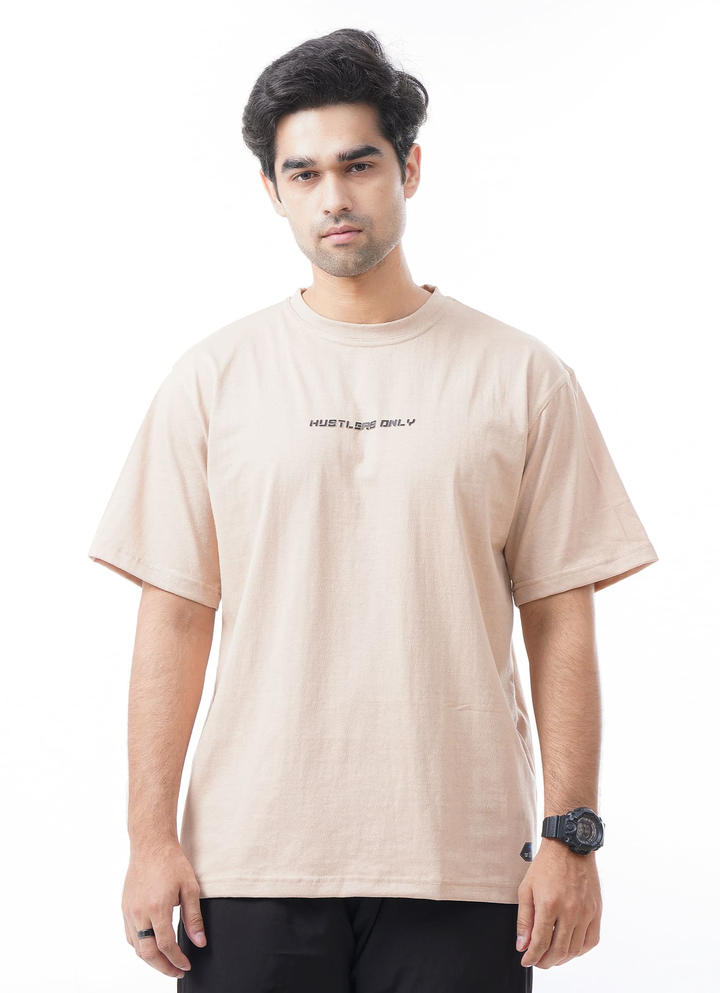 Muscle Warrior Loose Fit Khaki T-Shirt | HustlersOnlyPK