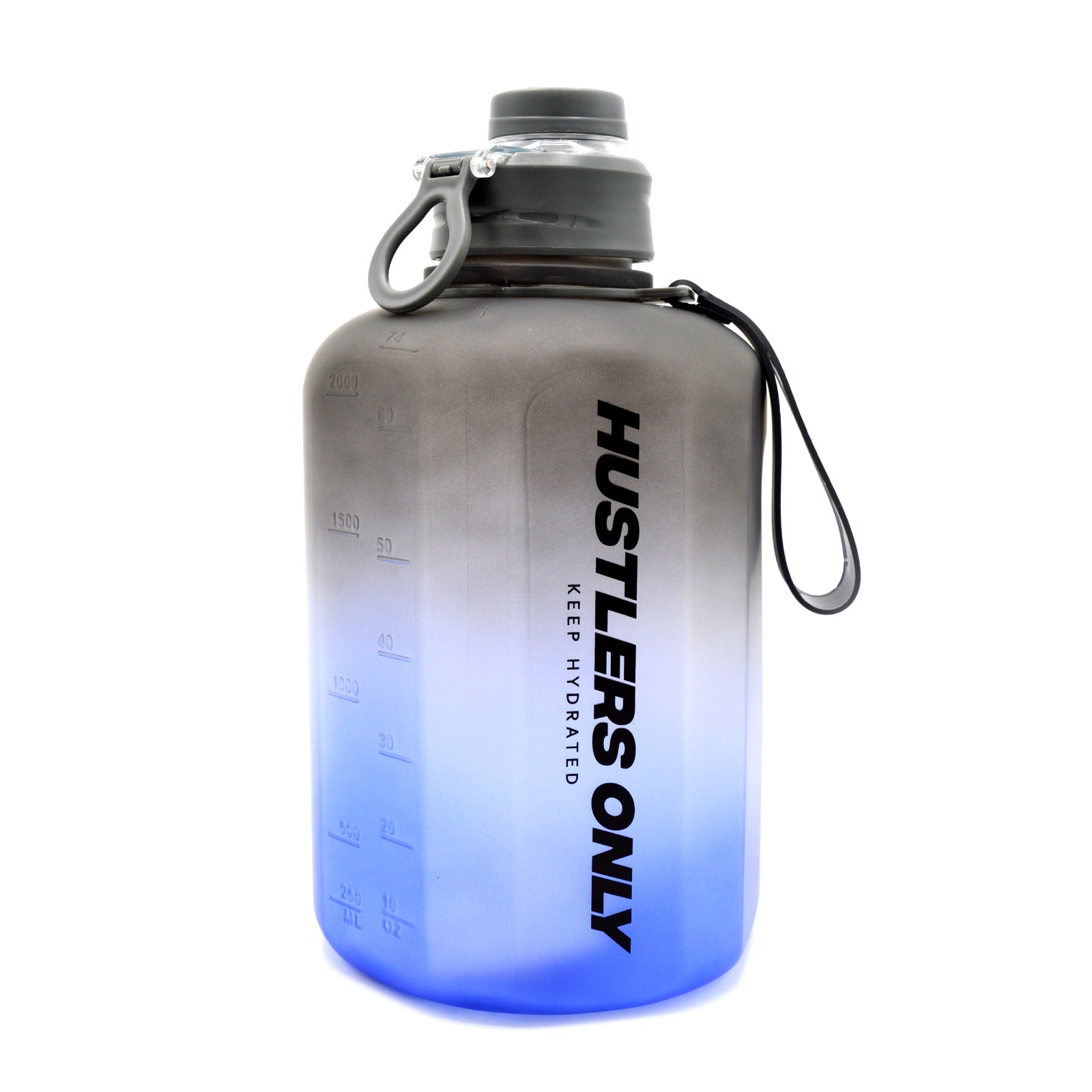 Black/Blue OG Half Gallon Water Bottle For Workout | HustlersOnlyPK