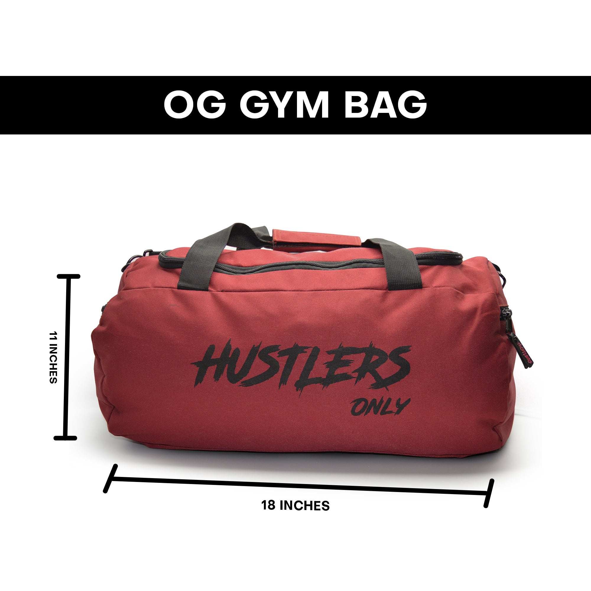 Maroon OG Gym Duffel Bag | HustlersOnlyPK