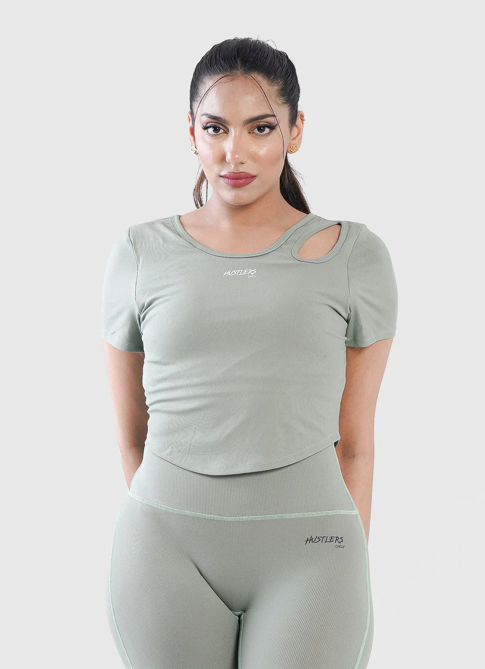 Light Green Onyx Crop TShirt | HustlersOnlyPK