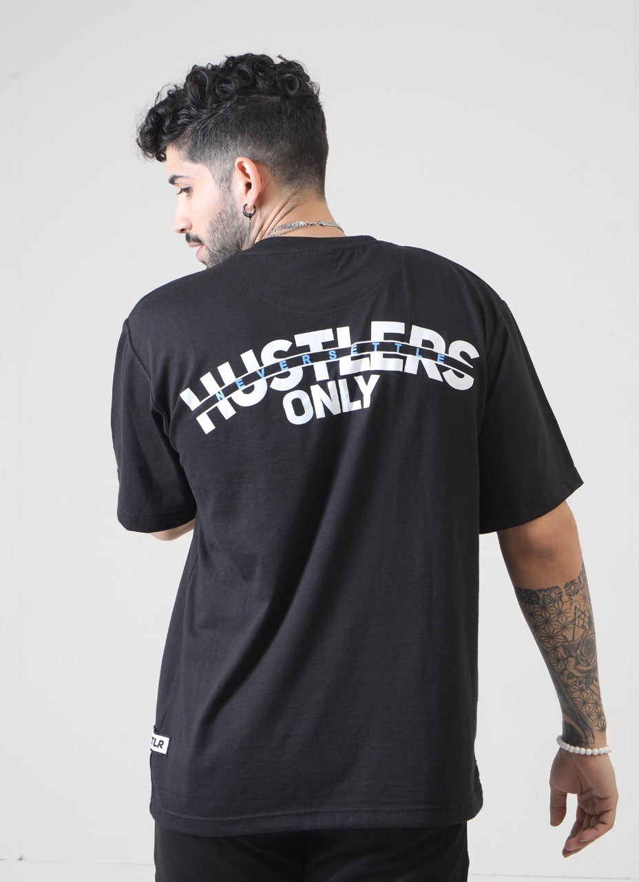 Black Oversized T-Shirt for Gym | HustlersOnlyPK