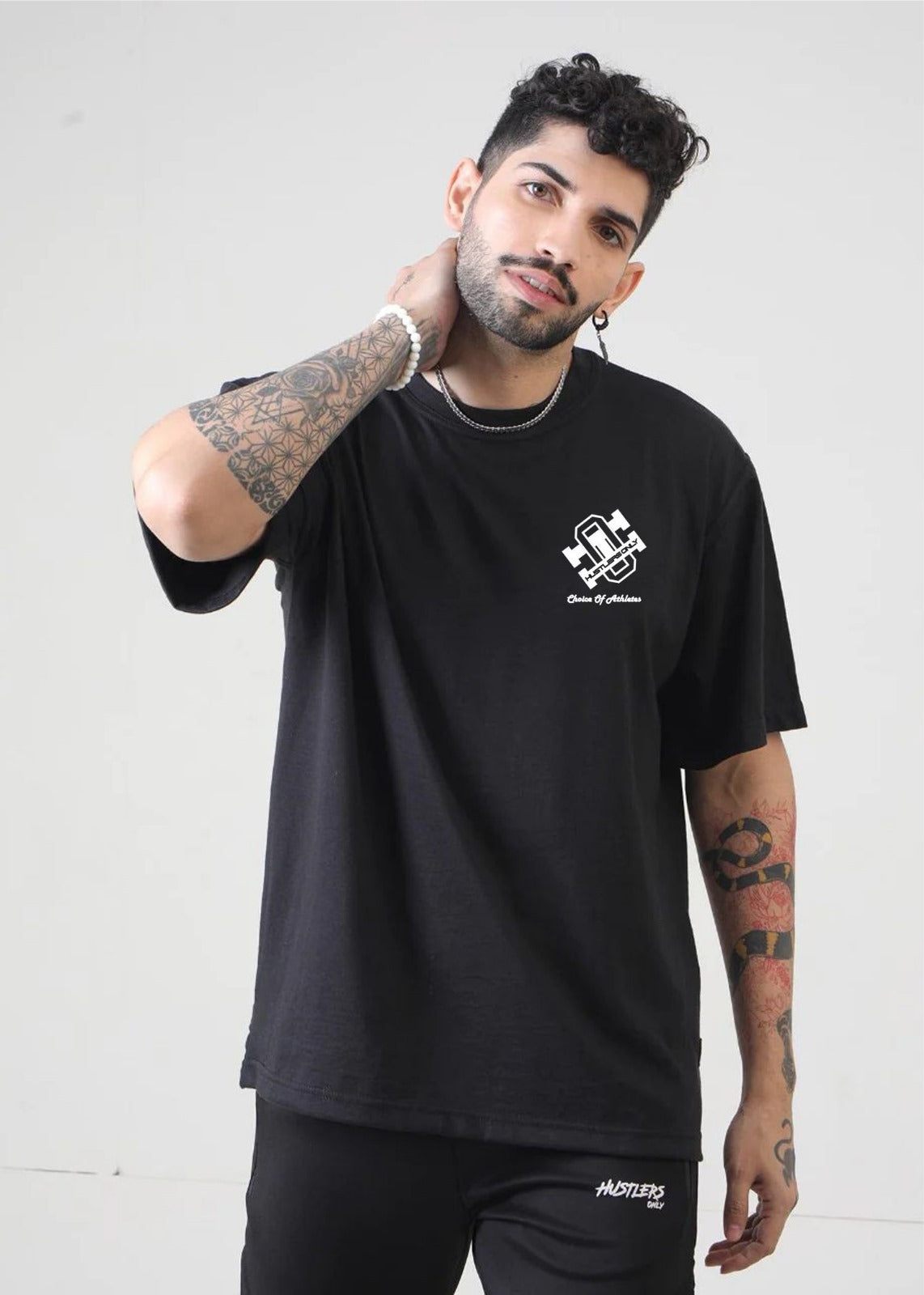 Black Oversized T-Shirt for Mens | HustlersOnlyPK