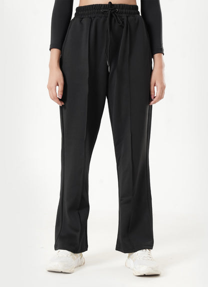 Relaxed Pleated Trouser - Black
