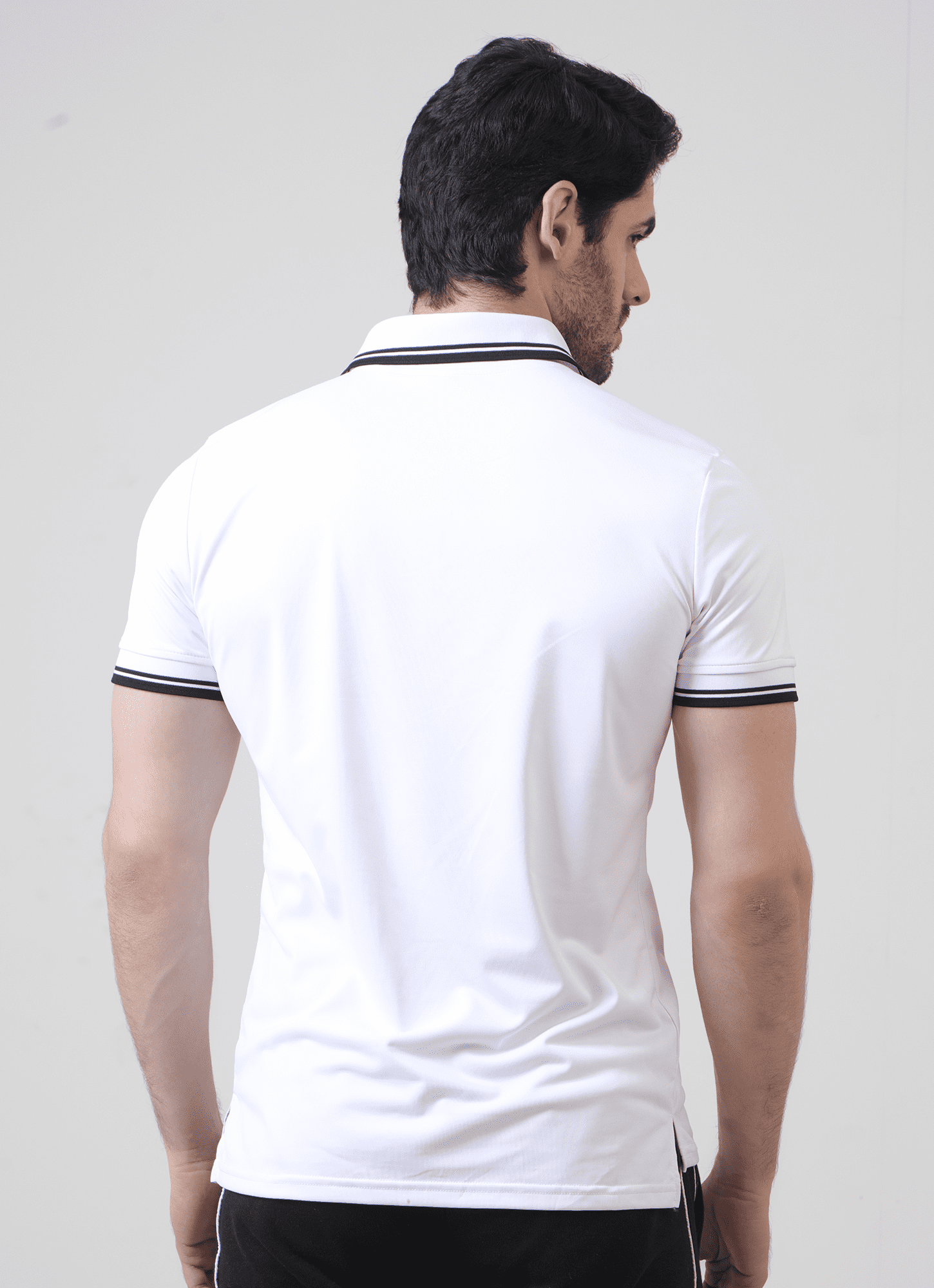 Men's White Performance Polo Shirt| HustlersOnlyPK
