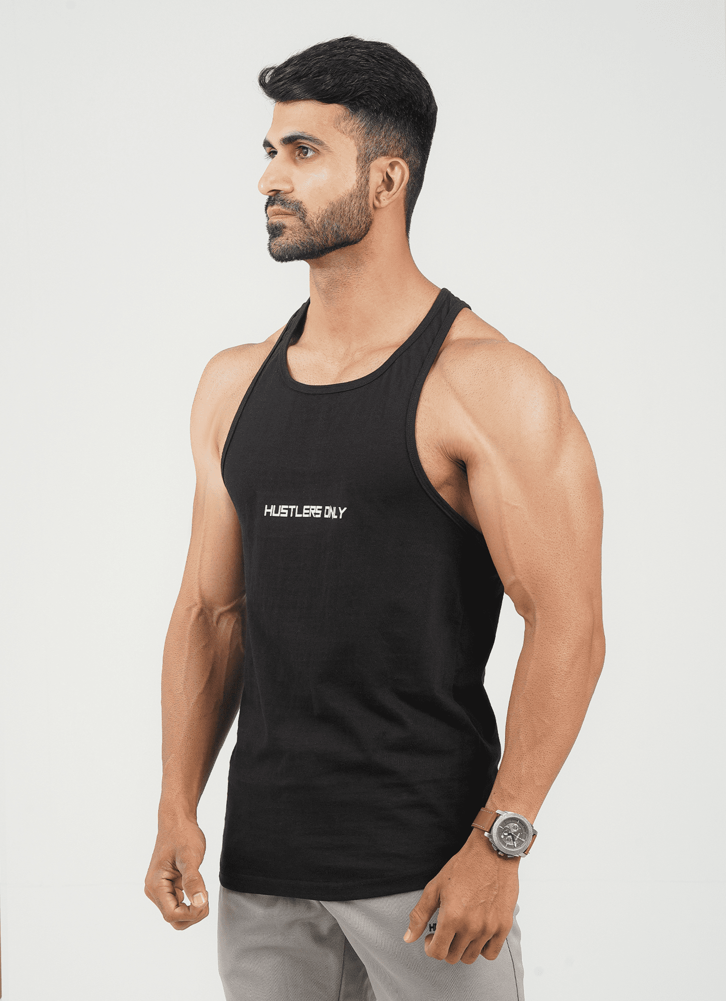 Black Performance Tank for Workout | HustlersOnlyPK