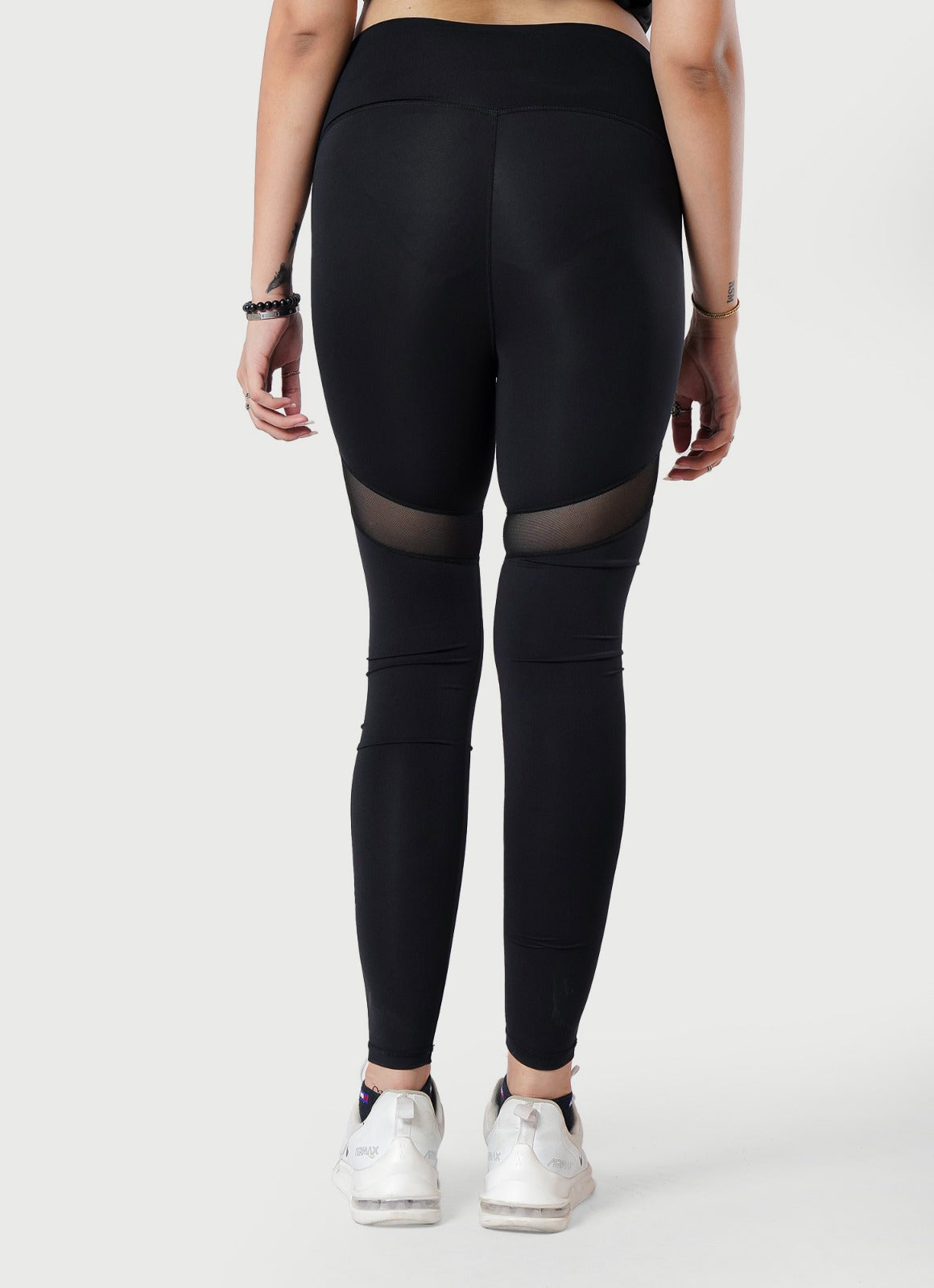 Black Performance Mesh Leggings for Women | HustlersOnlyPK