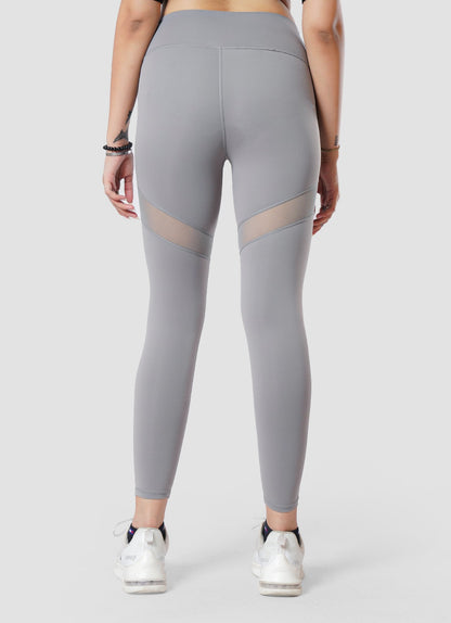 Gray Performance Mesh Leggings for Women | HustlersOnlyPK