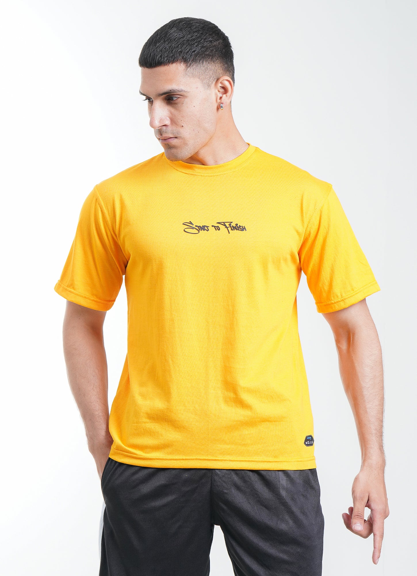 Popeye Loose Fit Yellow T-Shirt for Gym | HustlersOnlyPK