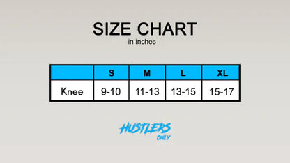 7mm Red Powerlifting Knee Sleeves Sizechart | HustlersOnlyPK