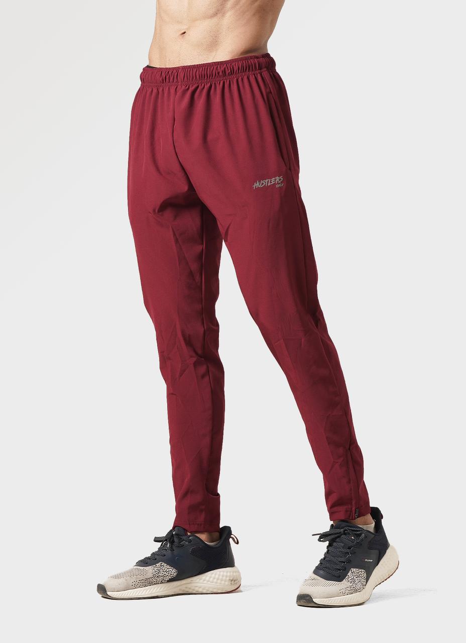 Quick Dry Joggers Burgundy | HustlersOnlyPK