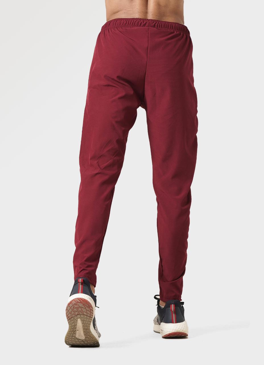 Quick Dry Burgundy Joggers for Mens | HustlersOnlyPK