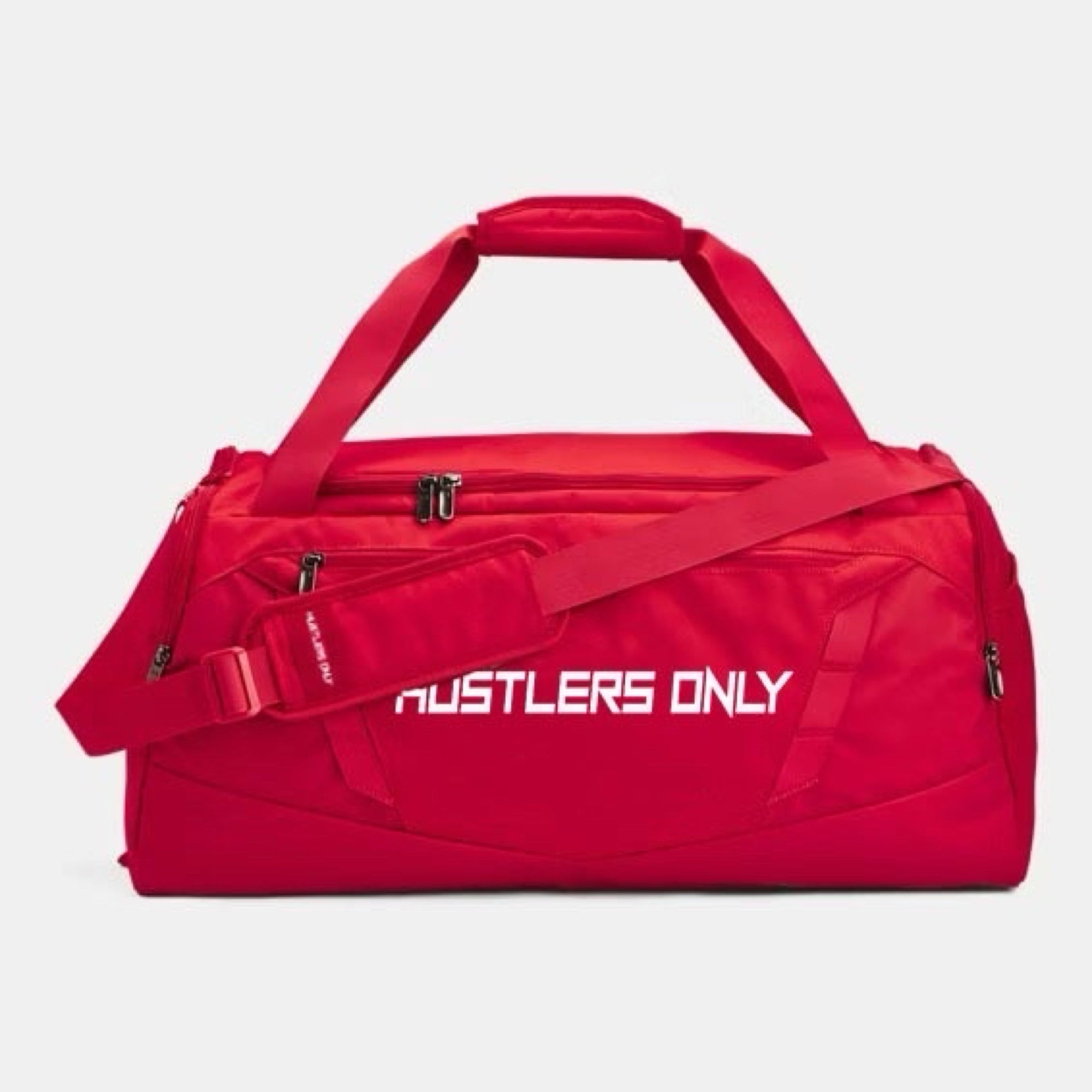 Durable Red Gym Duffel Bag – 58L Capacity | Hustlers Only PK