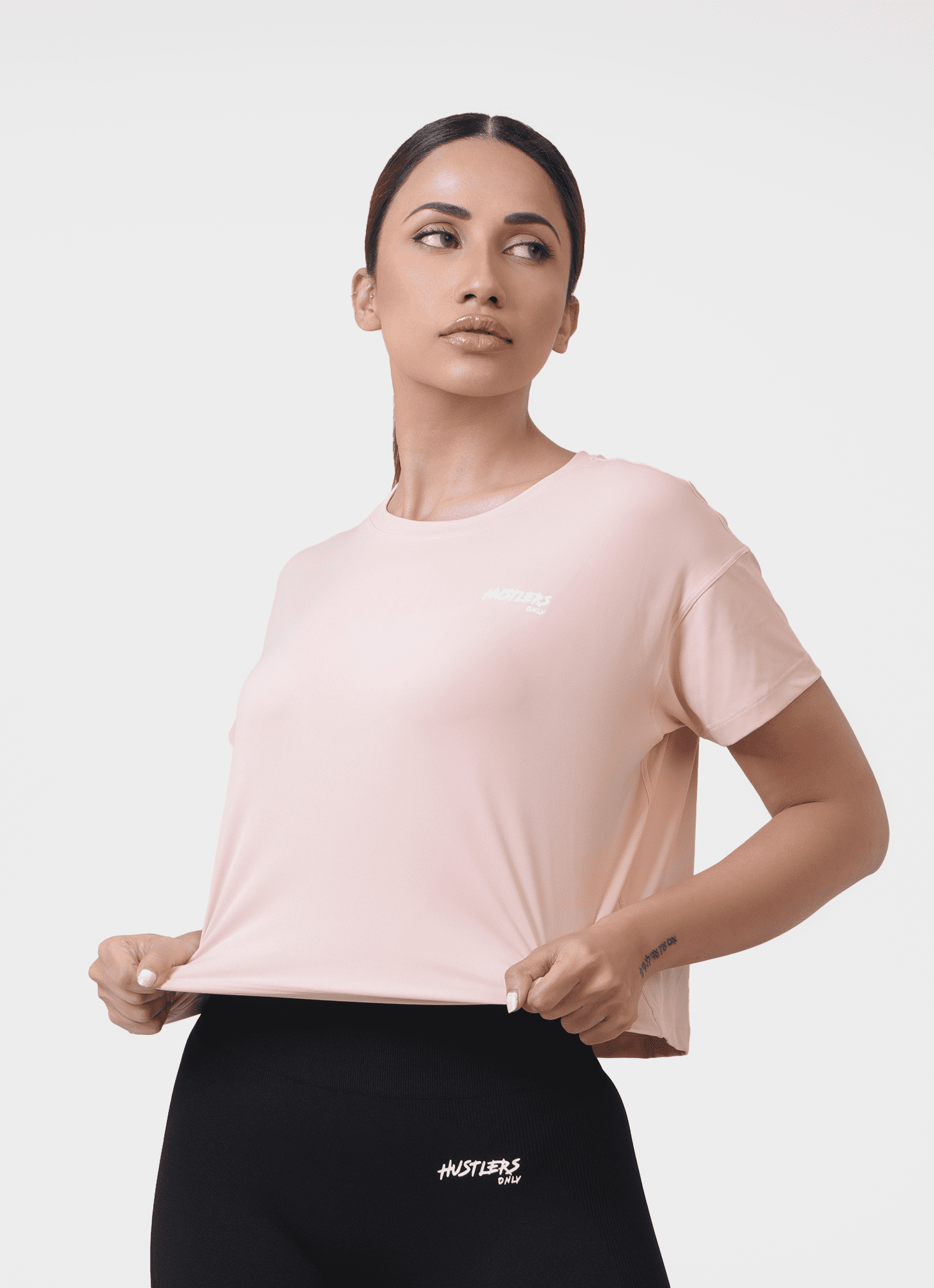 Peach Rush Crop T-Shirt for Women | HustlersOnlyPK