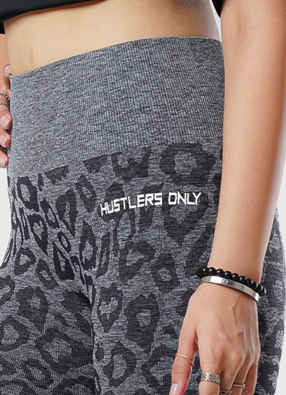 Safari Seamless Leggings Gray For Women | HustlersOnlyPK