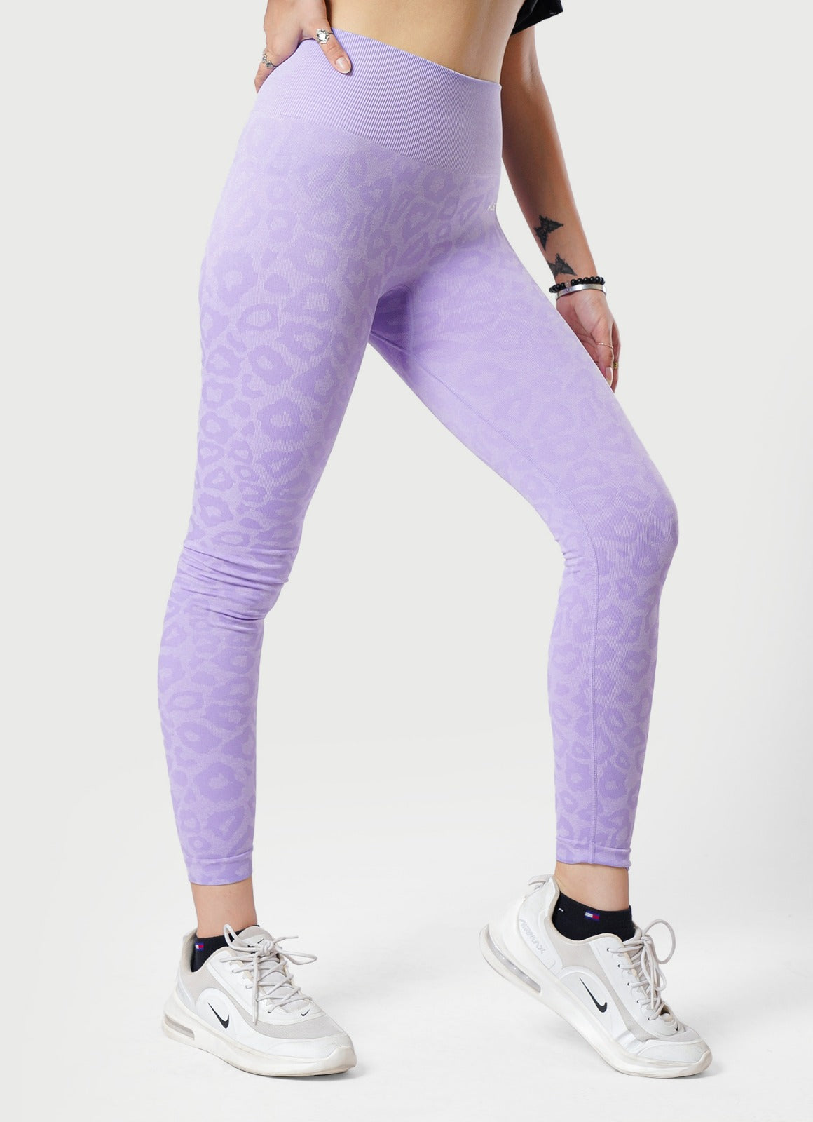 Safari Seamless Leggings Lavender For Women | HustlersOnlyPK