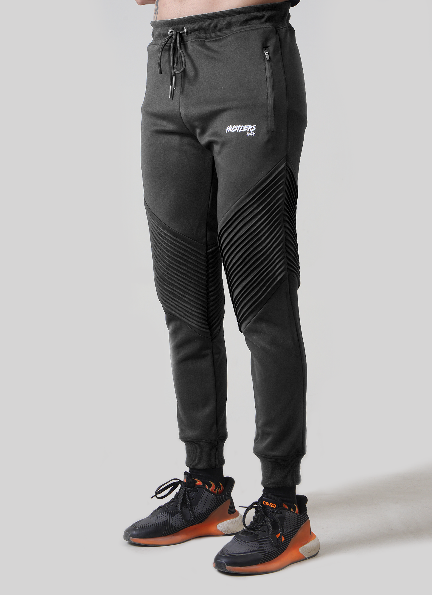 Scorpion Ribbed Trousers Gray for Mens | HustlersOnlyPK