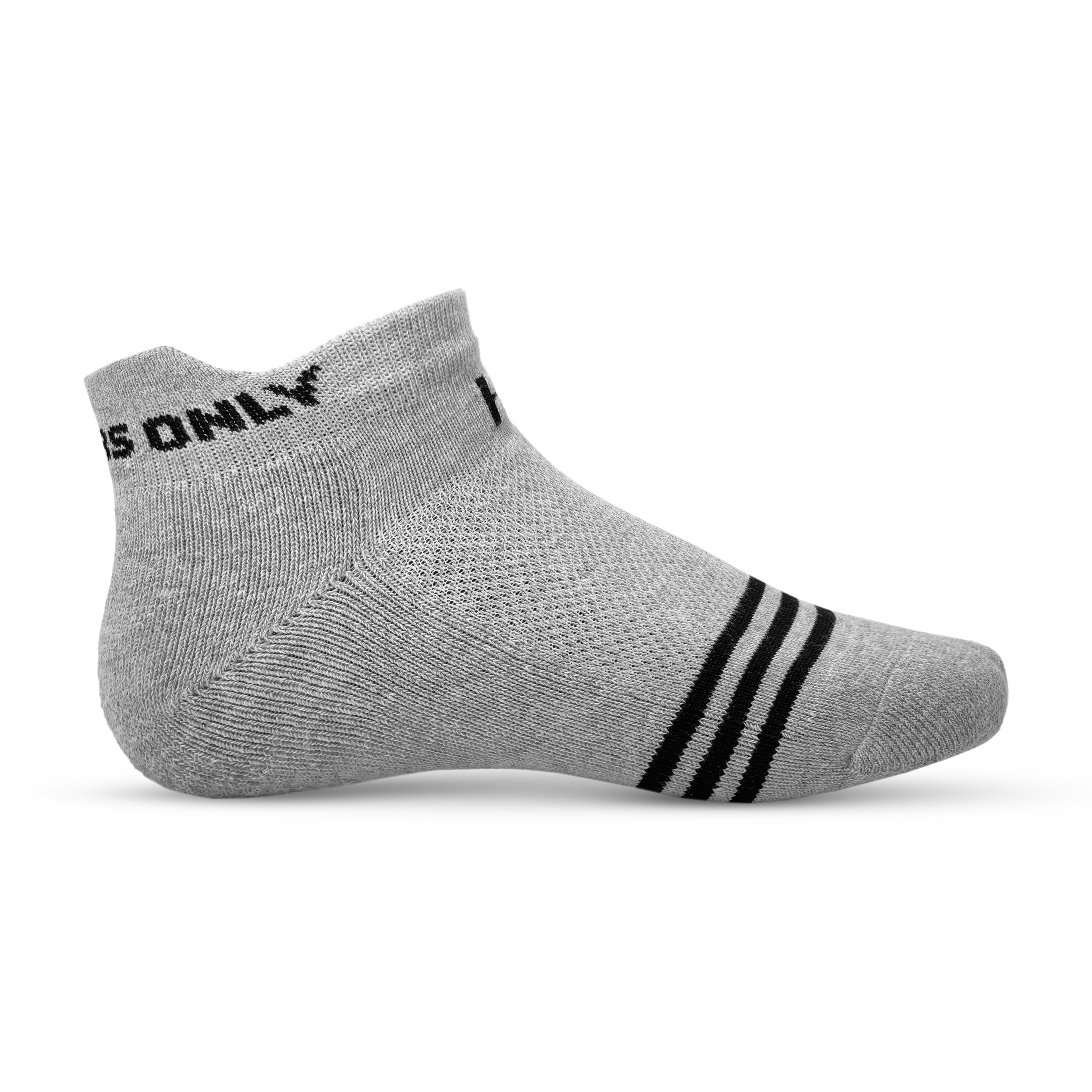 Ankle Crew Socks - Grey