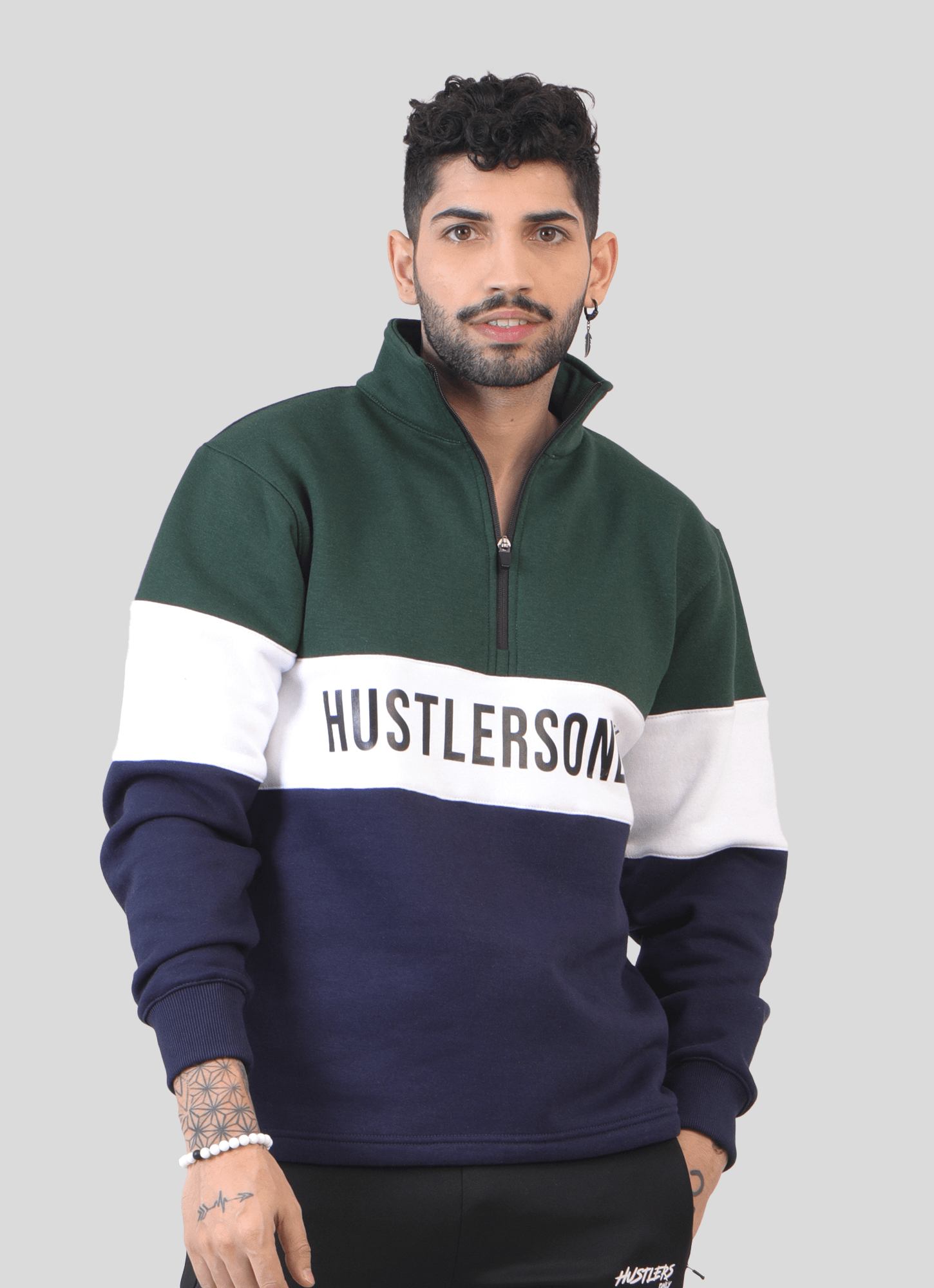Standout Jumper Green and Navy For Men | HustlersOnlyPK