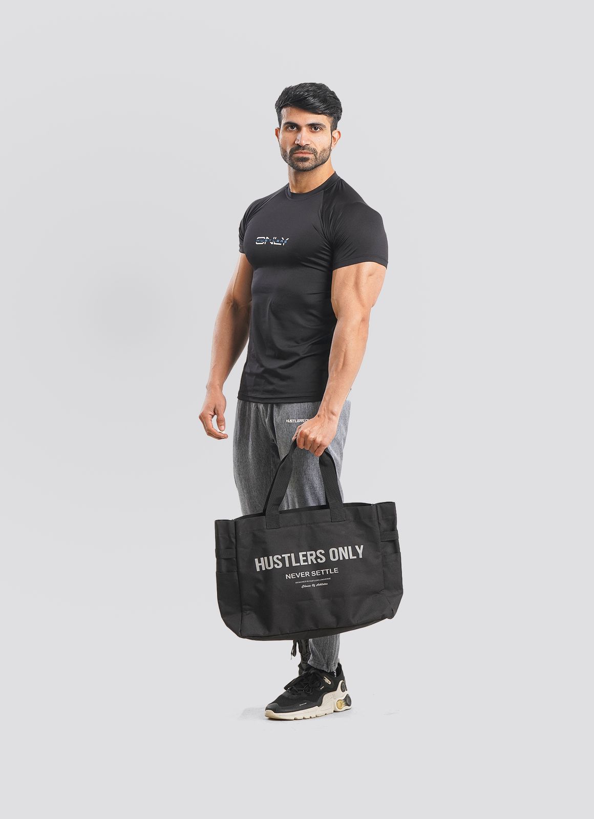 Black Tote Bag For Men | HustlersOnlyPK