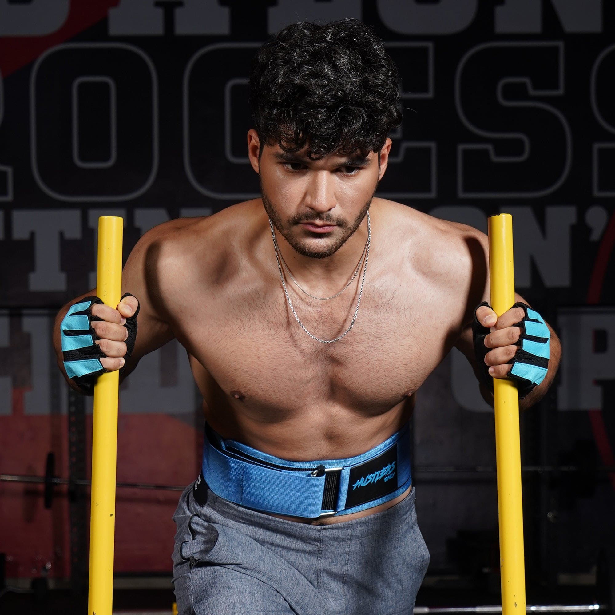 Ultra Gym Gloves Blue For Men | HustlersOnlyPK