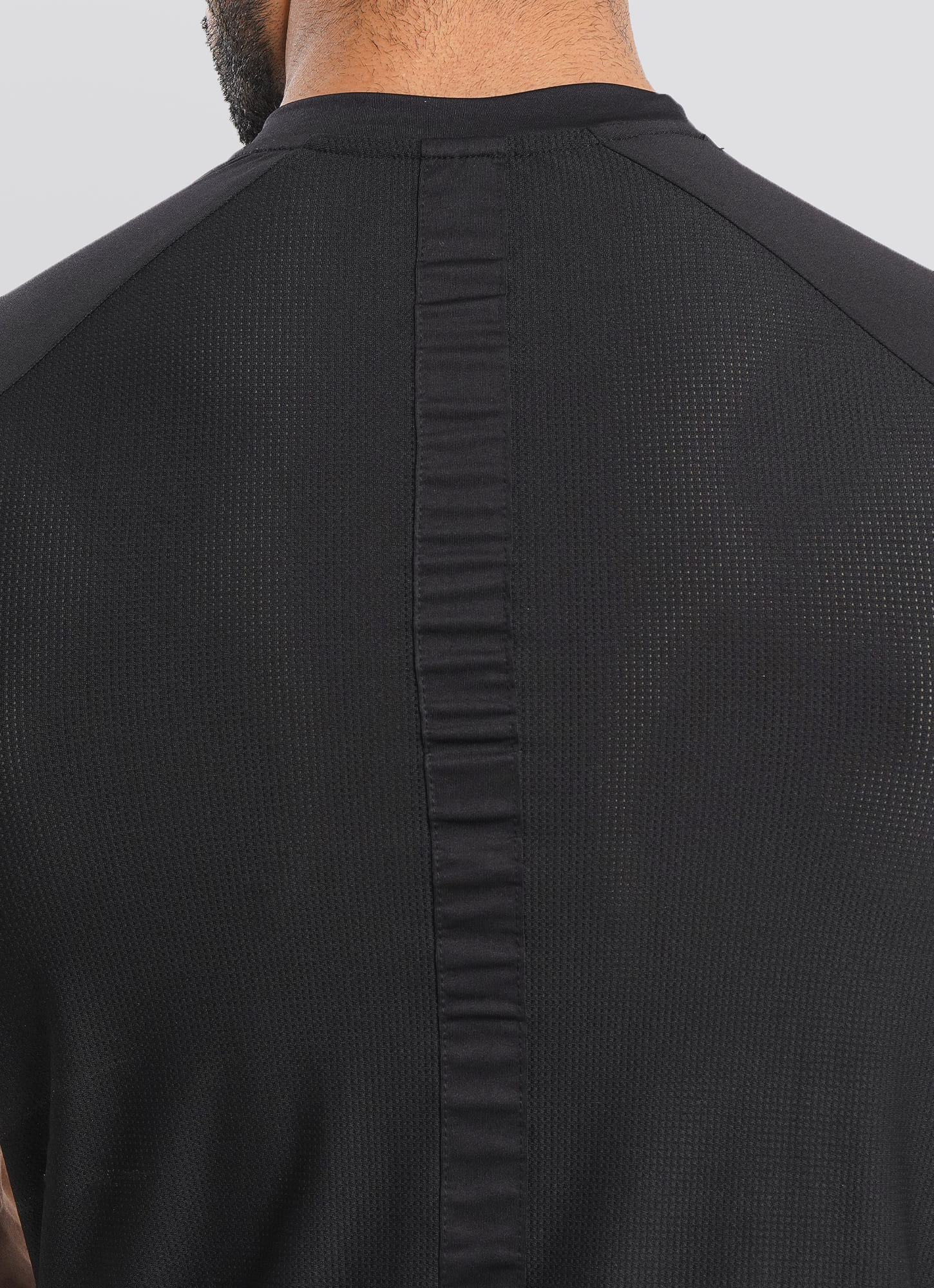 Black Utility Mesh Back T-shirt | HustlersOnlyPK