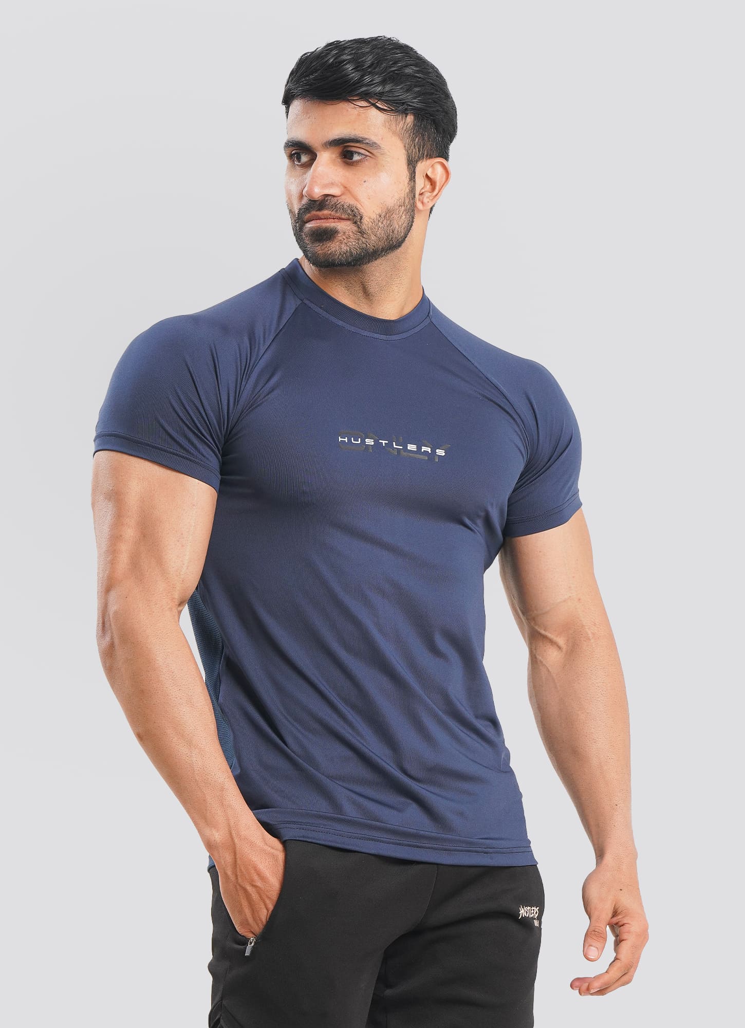 Utility Mesh Back Gray T-shirt For Men | HustlersOnlyPK