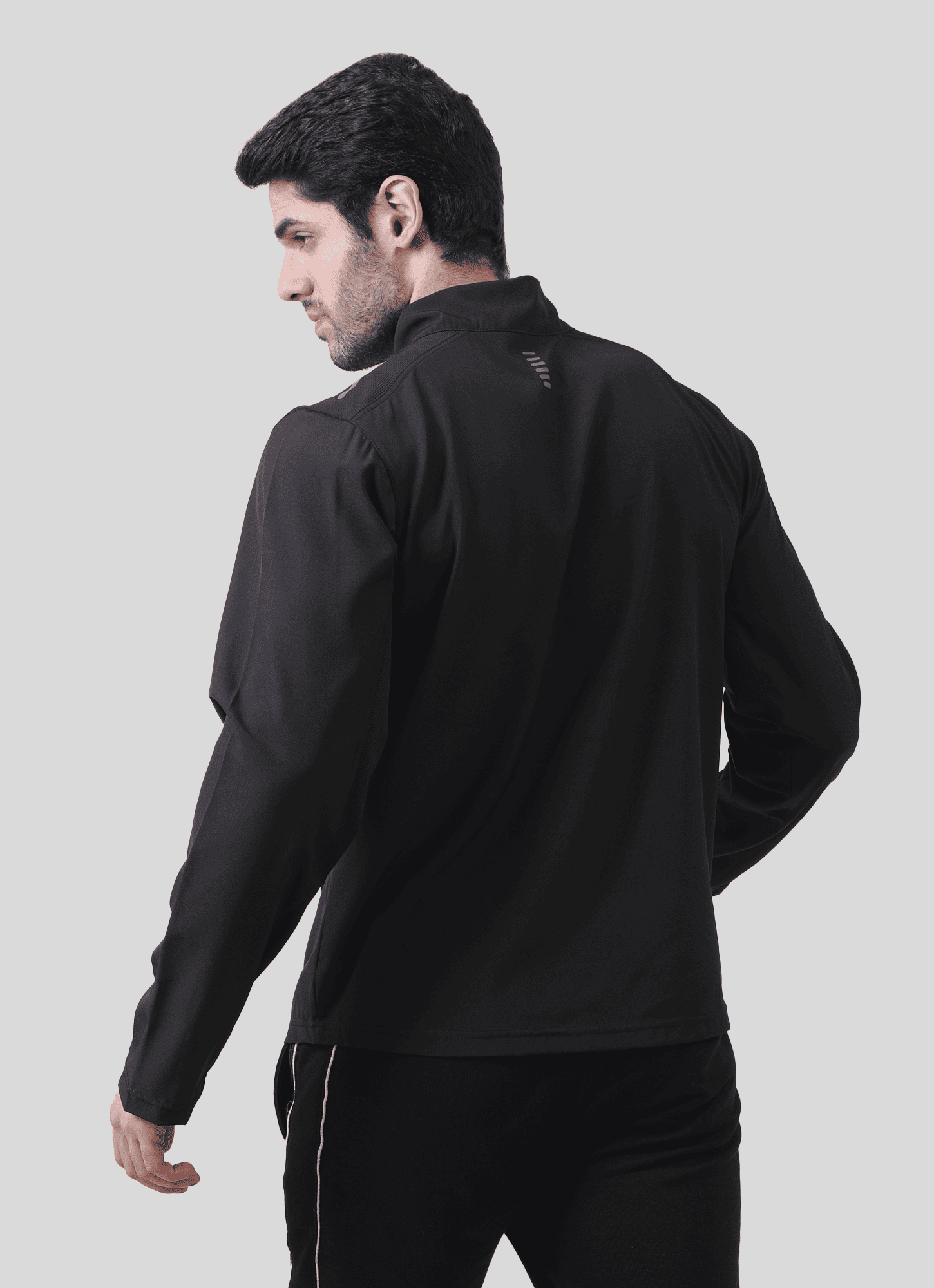 Men's Black Velocity ½ Zip Long Sleeve | HustlersOnlyPK