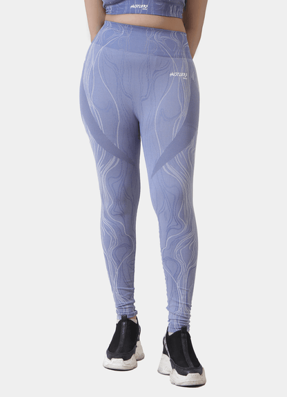 Blue Volt Seamless Leggings for Workout | HustlersOnlyPK