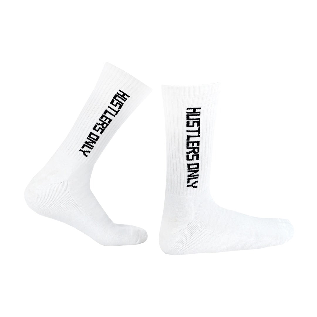 Hustlers Training Socks - White