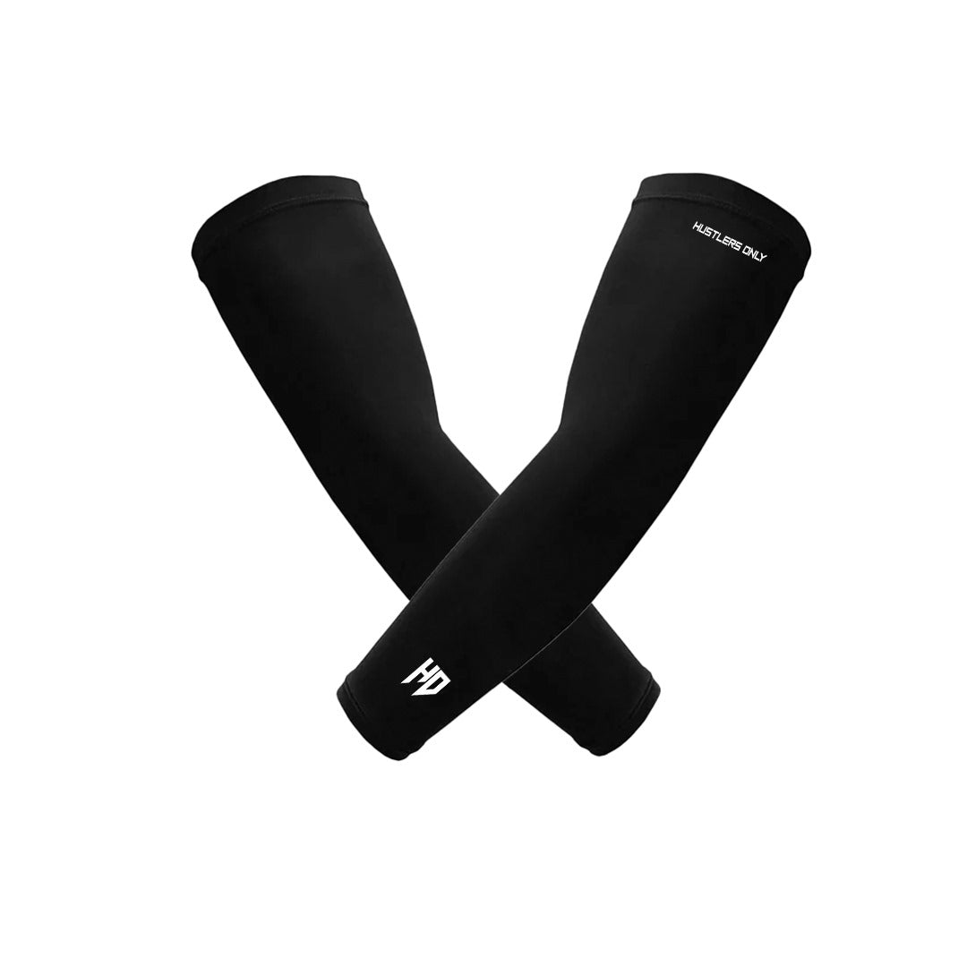 Sports Compression Arm Sleeves - Black