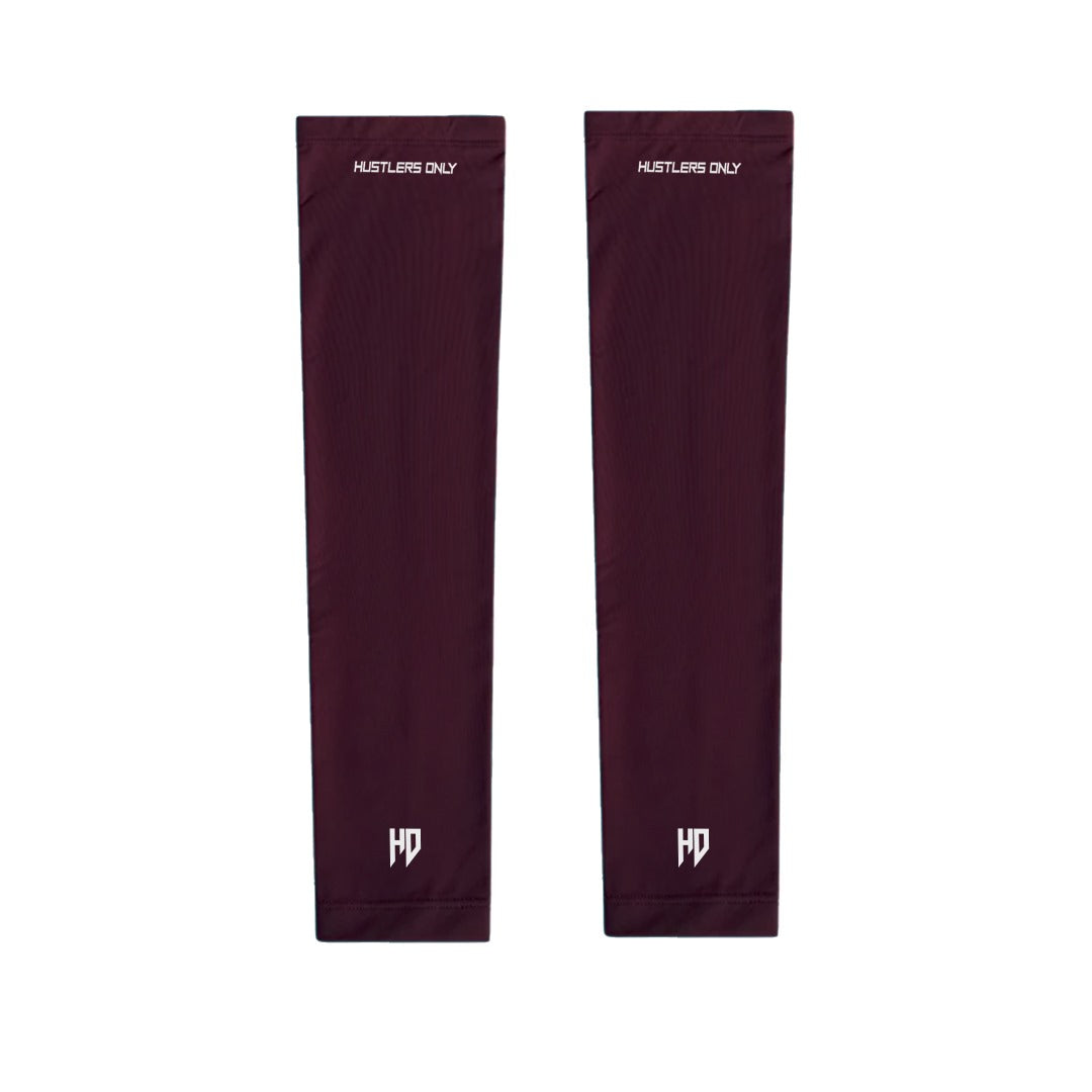 Sports Compression Arm Sleeves - Maroon