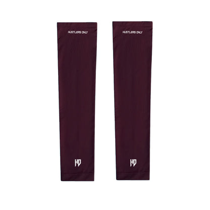 Sports Compression Arm Sleeves - Maroon
