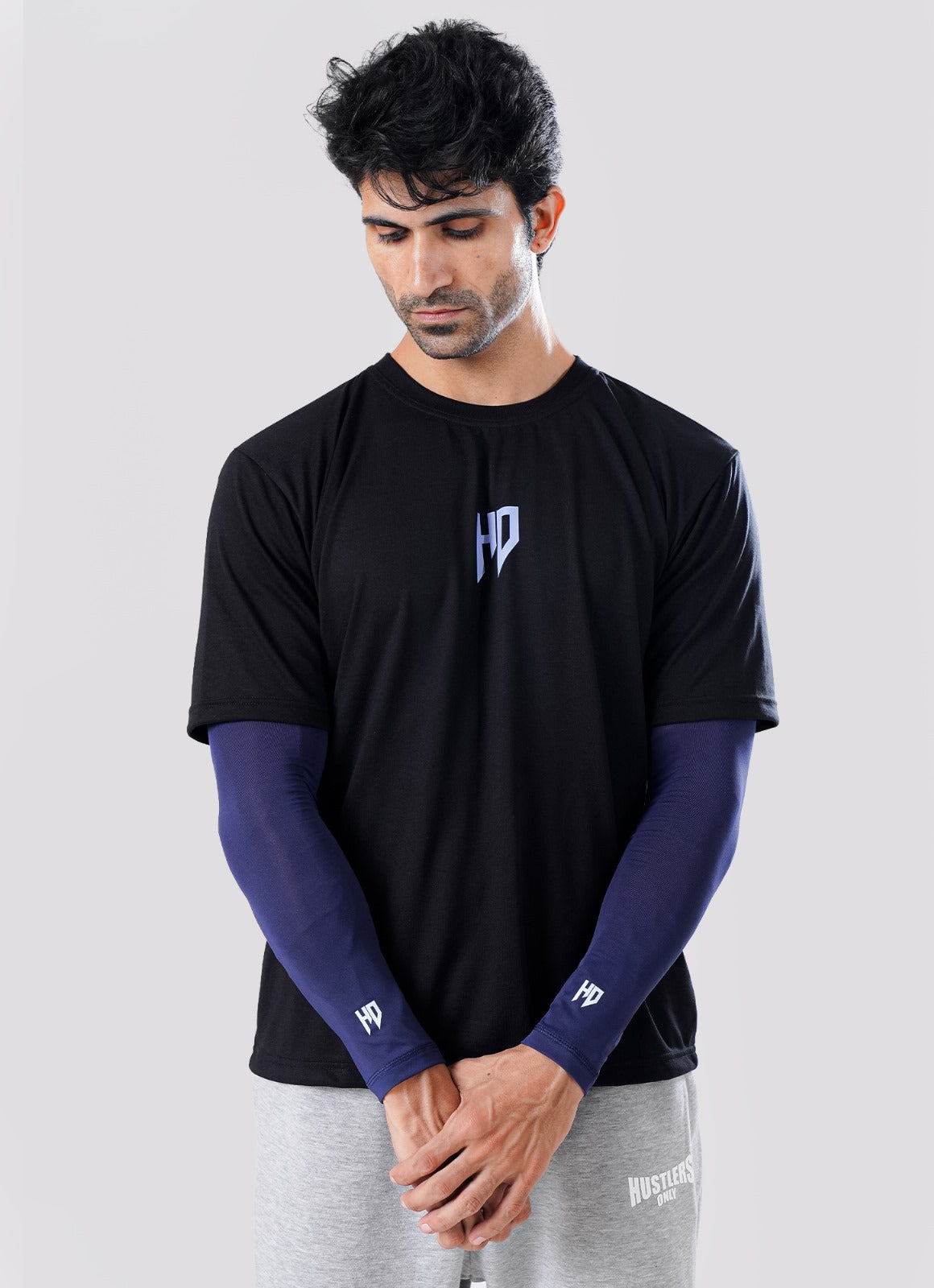 Sports Compression Arm Sleeves - Navy
