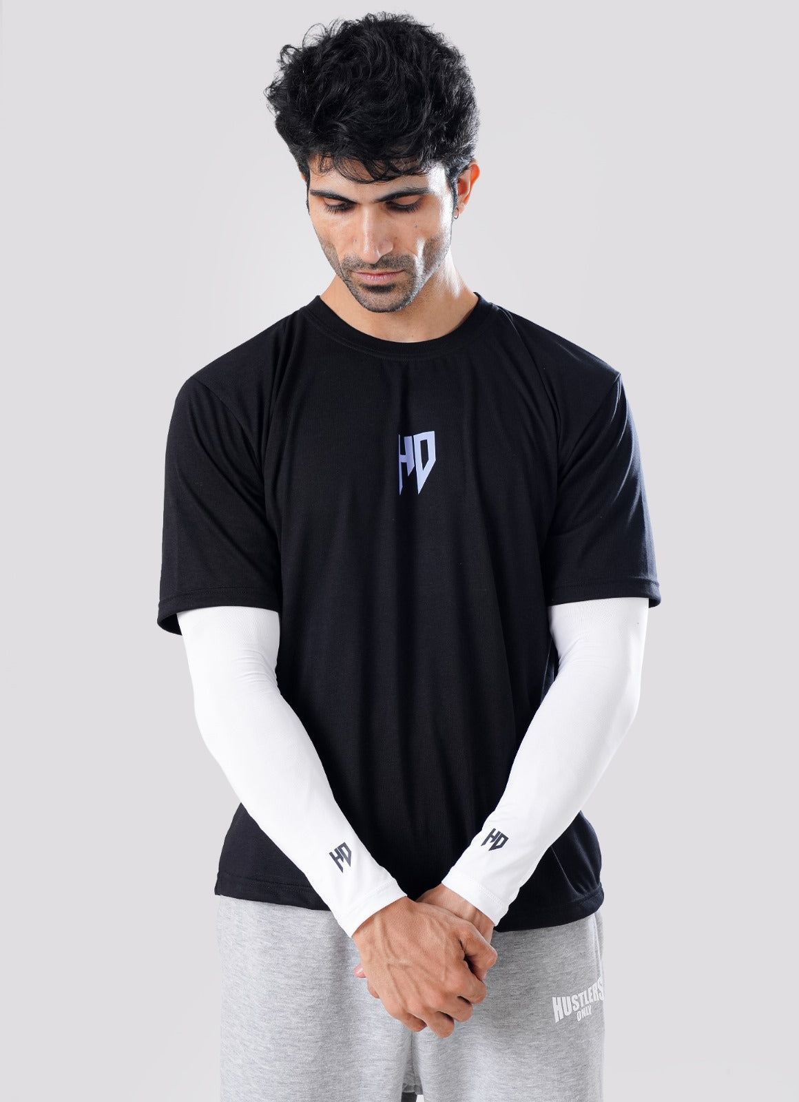 Sports Compression Arm Sleeves - White
