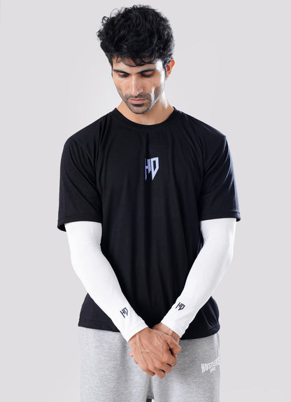 Sports Compression Arm Sleeves - White