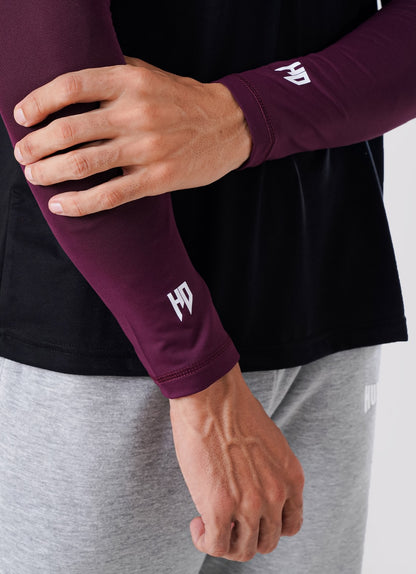 Sports Compression Arm Sleeves - Maroon