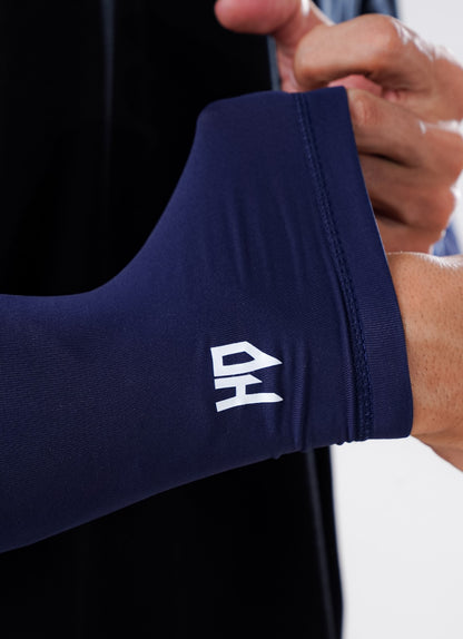 Sports Compression Arm Sleeves - Navy