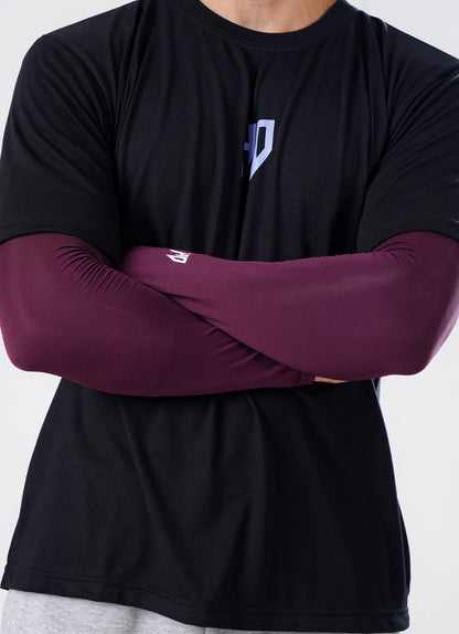 Sports Compression Arm Sleeves - Maroon