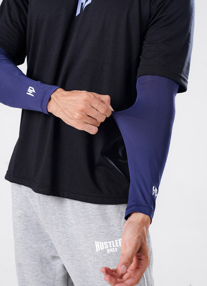 Sports Compression Arm Sleeves - Navy