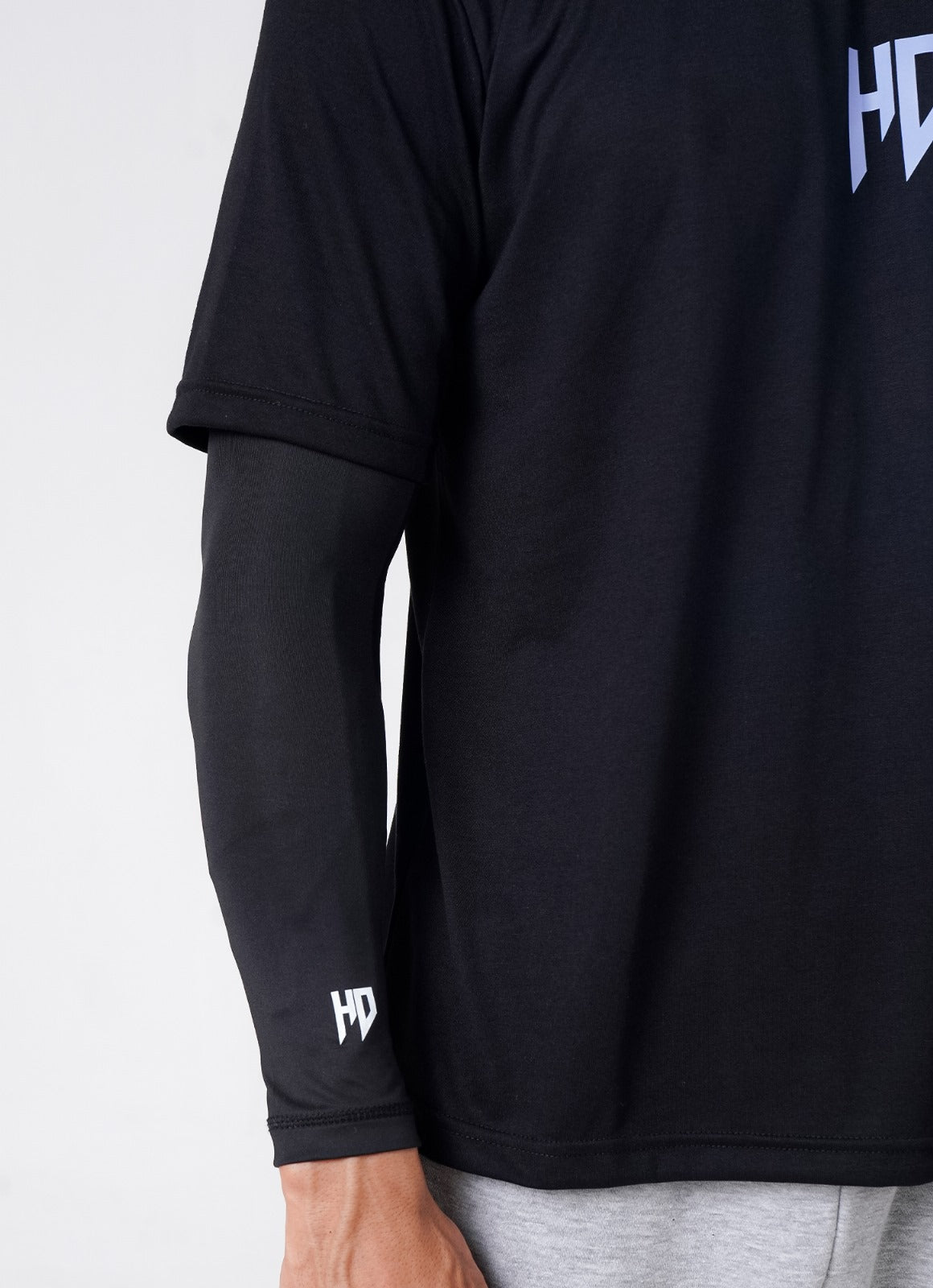 Sports Compression Arm Sleeves - Black