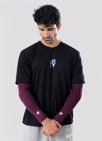 Sports Compression Arm Sleeves - Maroon